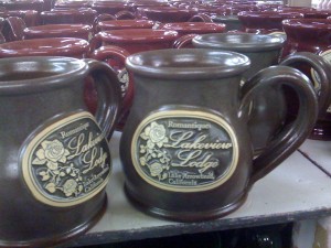 Romantic Lakeview Lodge - Fieldstone Round Belly Mugs