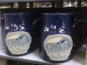 The Coffey House B&B - Navy Colonial Mugs