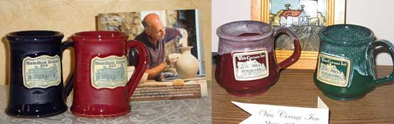 different display styles with the mugs 